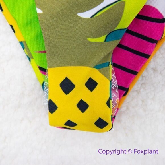 NEW It’s now cool String Bikini Bottom cheeky thong in Tropicool, size L - Picture 7 of 12